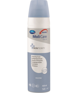 MoliCare Skin Αφρός καθαρισμού για ακράτεια κοπράνων. Προσφέρει ενυδάτωση και εξουτέρωση των δυσάρεστων οσμών. Συσκευασία 400ml
